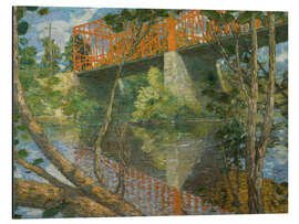 Aluminium print The Red Bridge, 1895