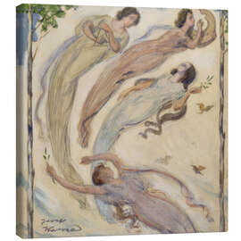 Leinwandbild Die Feen - Josef Wawra