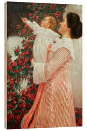 Holzbild Zeit der Rosen - Wilhelm List