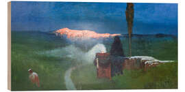 Holzbild Eindruck von Düsternis - Gedanken Marian Wawrzeniecki, 1895