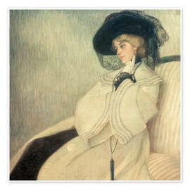 Poster Porträt in Schwarz-Weiß - Wilhelm List