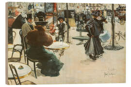 Holzbild Straßenszene - Louis Abel-Truchet