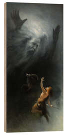 Holzbild Du sollst nicht töten - Karl Wilhelm Diefenbach