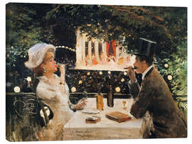 Leinwandbild Abendessen bei Les Ambassadeurs - Jean Beraud