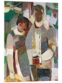 Acrylglasbild Paar unter Bäumen - Albert Müller