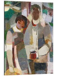 Aluminium print Couple under trees - Albert Müller