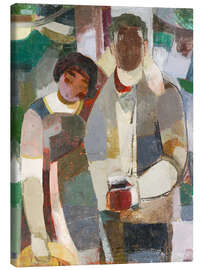 Leinwandbild Paar unter Bäumen - Albert Müller