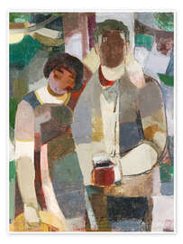 Wandbild Paar unter Bäumen - Albert Müller