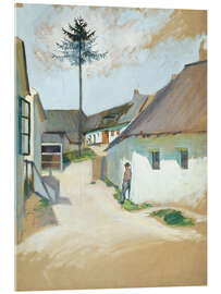 Acrylglasbild Dorfstraße, 1920 - Josef Wawra