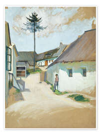 Wandbild Dorfstraße, 1920 - Josef Wawra