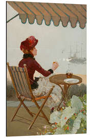 Aluminium print Seaside Café, 1884 - Jean Beraud