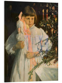 Quadro em acrílico The Christmas Tree, 1890 - Julian Alden Weir
