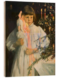 Holzbild Der Weihnachtsbaum, 1890 - Julian Alden Weir