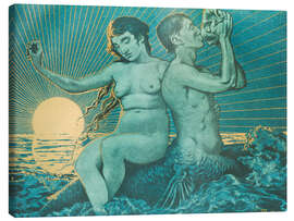 Lærredsbillede Triton and Nereide, 1895 - Hans Thoma