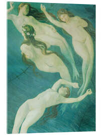 Acrylglasbild Meerjungfrauen - Josef Wawra, 1920