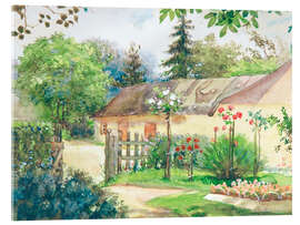 Acrylglasbild Gartenansicht - Josef Wawra