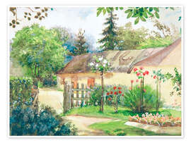 Wandbild Gartenansicht - Josef Wawra