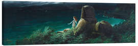 Quadro em tela Sphinx With Undine, 1902 - Karl Wilhelm Diefenbach