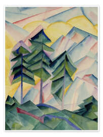 Wandbild Drei Fichten - Maximilian Reinitz