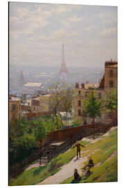Tableau en aluminium Fragment of the Panorama of Paris - Ludwik de Laveaux, 1893