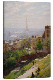 Canvas print Fragment of the Panorama of Paris - Ludwik de Laveaux, 1893