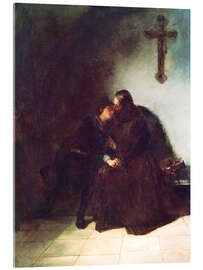 Acrylglasbild Der Abschied des Verurteilten - Hans Thoma