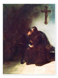 Wandbild Der Abschied des Verurteilten - Hans Thoma