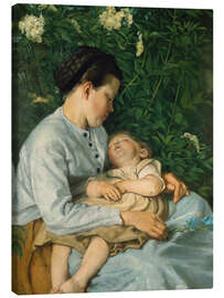 Leinwandbild Unter dem Flieder, 1871 - Hans Thoma