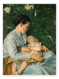 Wall art print Under the Lilac Tree, 1871 - Hans Thoma