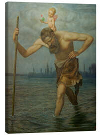 Leinwandbild Der heilige Christophorus, 1916 - Hans Thoma
