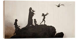 Holzbild Per Aspera ad Astra - Karl Wilhelm Diefenbach