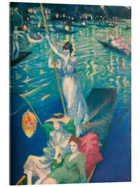 Acrylglasbild Eine Regatta auf der Themse, 1919 - Christopher Nevinson