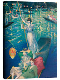 Leinwandbild Eine Regatta auf der Themse, 1919 - Christopher Nevinson