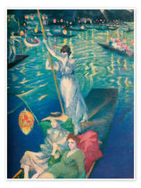 Obraz A Thames Regatta, 1919 - Christopher Nevinson