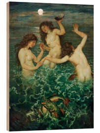 Holzbild Drei Meerweiber, 1879 - Hans Thoma