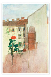 Poster Blick aus dem Fenster - Josef Wawra