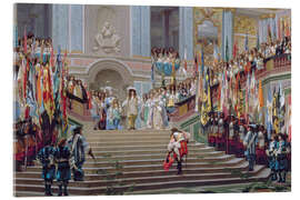 Acrylglasbild Empfang des Grand Condé in Versailles - Jean-Léon Gérôme