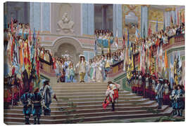 Lienzo Reception of the Grand Condé at Versailles - Jean-Léon Gérôme