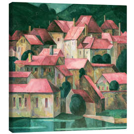 Canvas print Red Roofs - Maximilian Reinitz, 1927