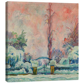 Canvas print Nevicata, Snowfall, 1919 - Giovanni Giacometti
