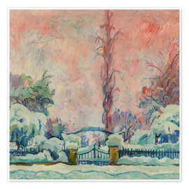 Poster Nevicata, Schneefall, 1919 - Giovanni Giacometti