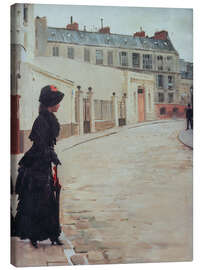 Leinwandbild Warten in der Rue Chateaubriand, 1890 - Jean Beraud