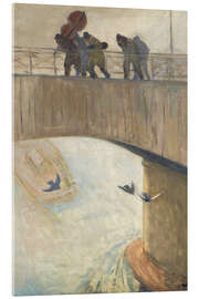 Acrylglasbild Musiker auf der Brücke, 1904 - Wojciech Weiss