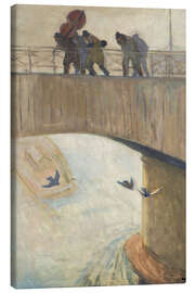 Leinwandbild Musiker auf der Brücke, 1904 - Wojciech Weiss