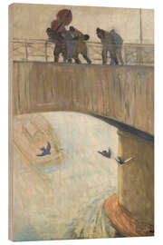 Holzbild Musiker auf der Brücke, 1904 - Wojciech Weiss