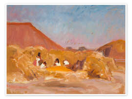 Wandbild Tenne in der Ukraine, 1901 - Wojciech Weiss