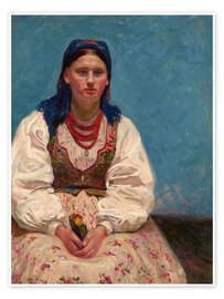 Wandbild Bildnis von Jadwiga Mikołajczykówna - Stanislaus Kamocki