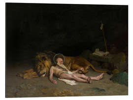 Print på aluminium Saint Jerome, 1874 - Jean-Léon Gérôme