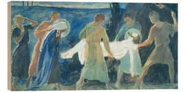 Holzbild Grablegung - Josef Wawra, 1920