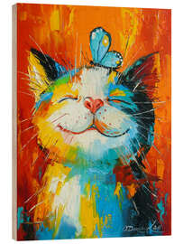 Holzbild Krone mit Glück - Olha Darchuk